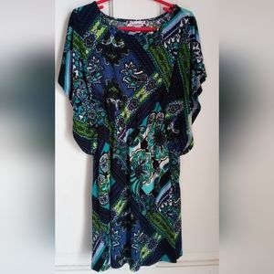 Girl's Speechless Blue/Green Dress